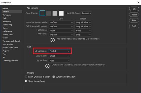 photoshop change language|cambiar idioma adobe photoshop.
